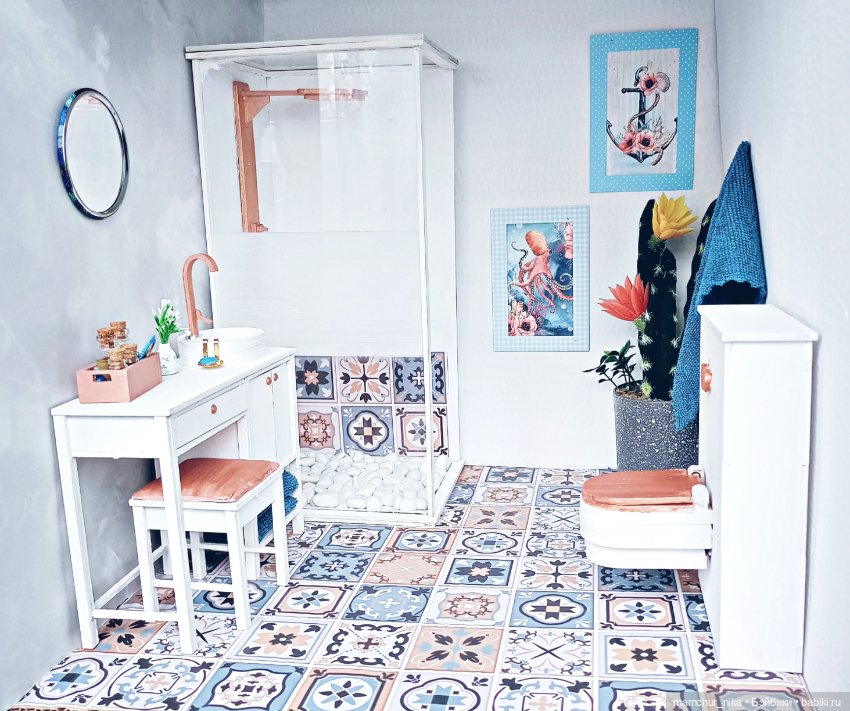 Ванная для кукол — Кукольная миниатюра своими руками: еда