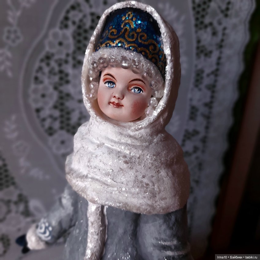 Зимние волшебники — Ватные игрушки на елку: ретро (фото 5)