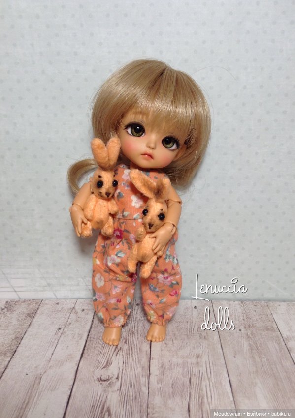 Корзина с зайцами — Одежда и обувь для кукол BJD (БЖД): 1/3 (фото 3)