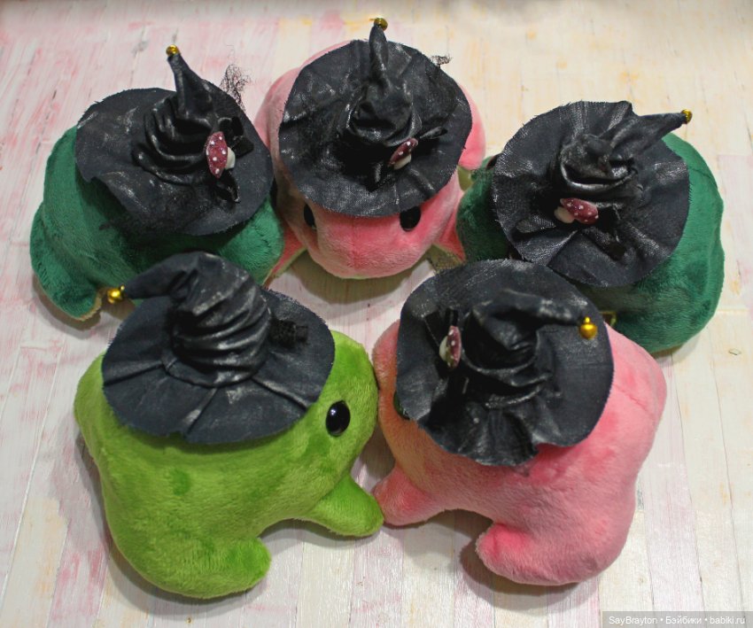 Жабки в шляпках — Текстильные игрушки и примитивы: кофейные (фото 5)