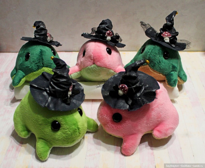 Жабки в шляпках — Текстильные игрушки и примитивы: кофейные (фото 2)