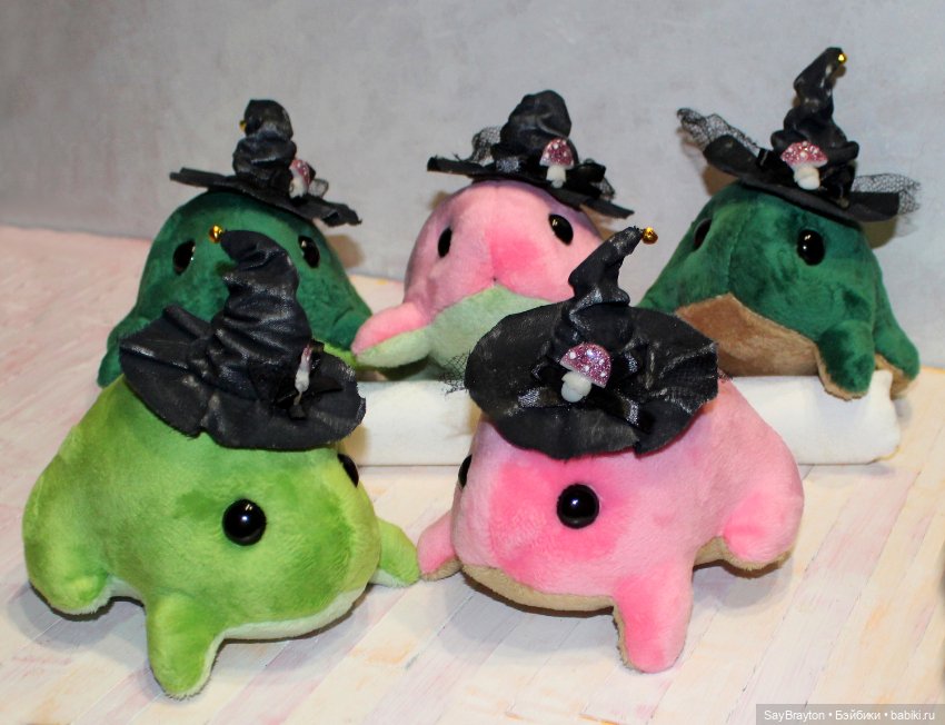 Жабки в шляпках — Текстильные игрушки и примитивы: кофейные (фото 3)