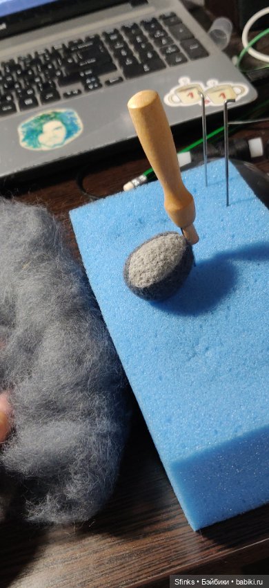 Король — Валяные игрушки из шерсти: сухое валяние