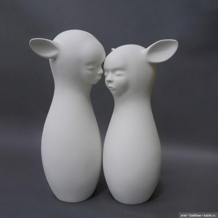 Воображаемые персонажи от японского скульптора Clementine Bal (фото 4)