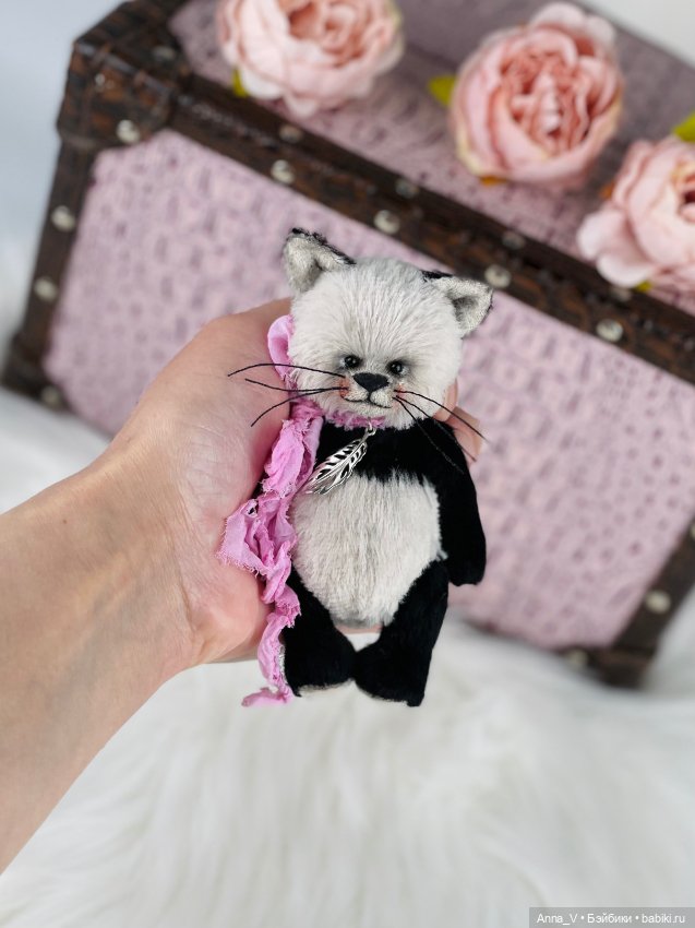 Тедди котик Флаффи🐱 — Авторские мишки Тедди и друзья: фото (фото 3)