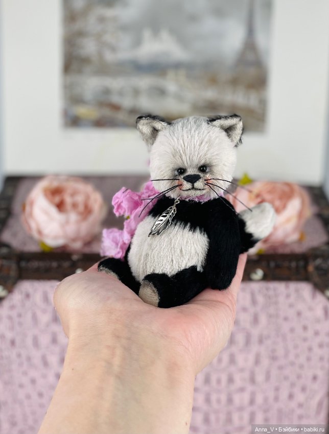 Тедди котик Флаффи🐱 — Авторские мишки Тедди и друзья: фото (фото 4)