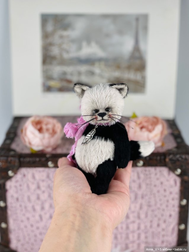 Тедди котик Флаффи🐱 — Авторские мишки Тедди и друзья: фото (фото 2)