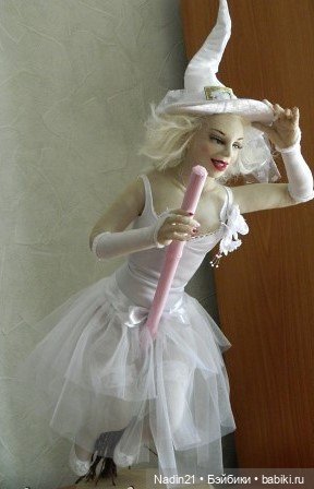 Текстильная кукла Гламурная ведьма (фото 2)