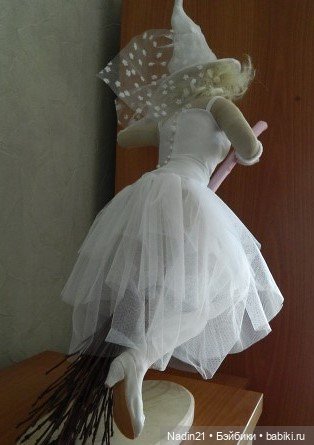 Текстильная кукла Гламурная ведьма (фото 4)