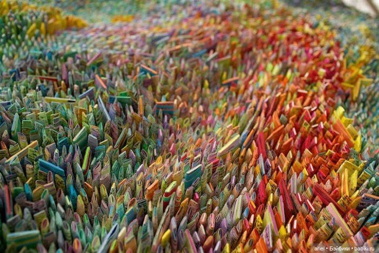 Необычные работы из цветной бумаги от сеульской художницы Илхва Ким (Ilhwa Kim) (фото 2)