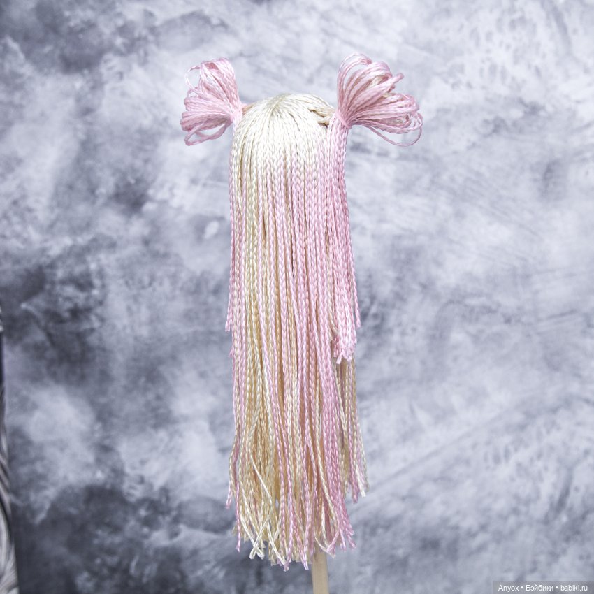 Попробовала сделать парички для Минифи - вроде получилось (фото 6)