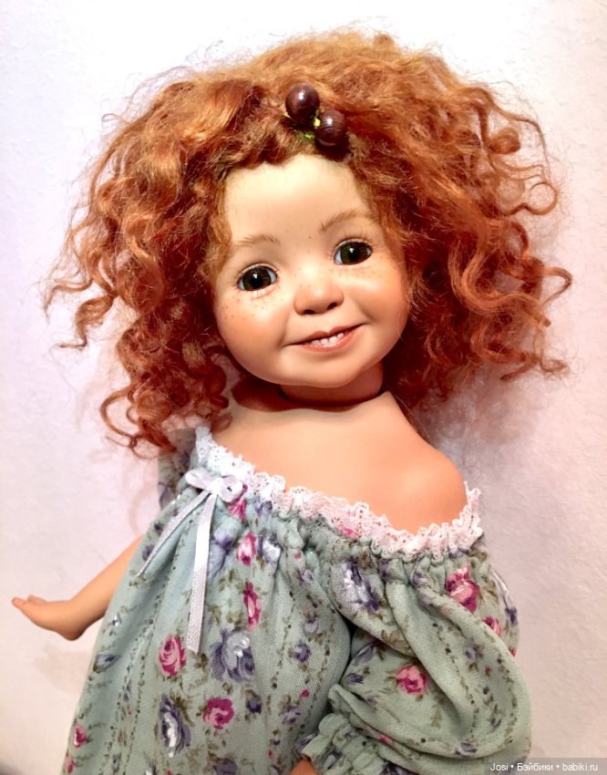 Фарфоровая малышка Lu по молду Kayla от Dianna Effner