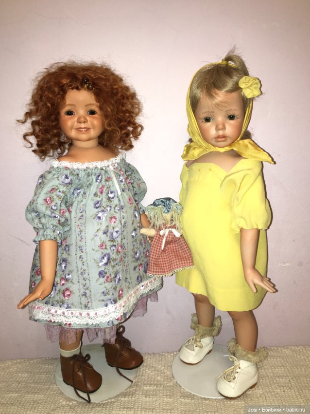 Фарфоровая малышка Lu по молду Kayla от Dianna Effner