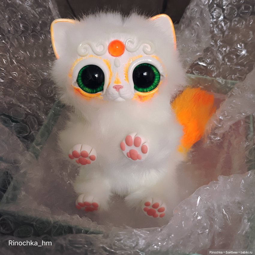 Апельсинка — Игрушки в смешанной технике (мех и глина): Арт (фото 2)