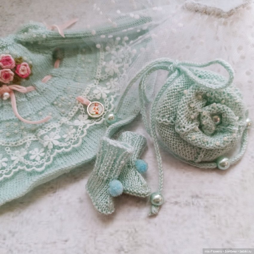 Вяжу куколкам.. голубой — Одежда и обувь для кукол своими руками: фото (фото 5)