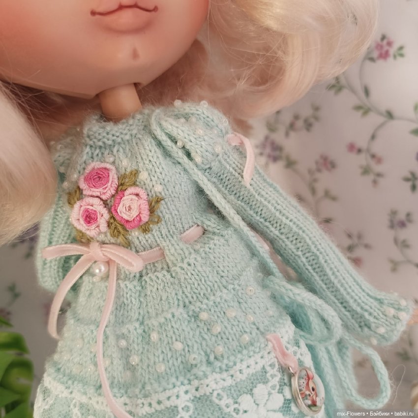Вяжу куколкам.. голубой — Одежда и обувь для кукол своими руками: фото (фото 6)