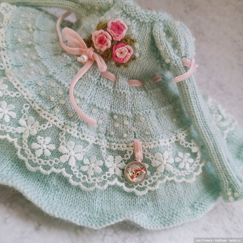 Вяжу куколкам.. голубой — Одежда и обувь для кукол своими руками: фото (фото 4)
