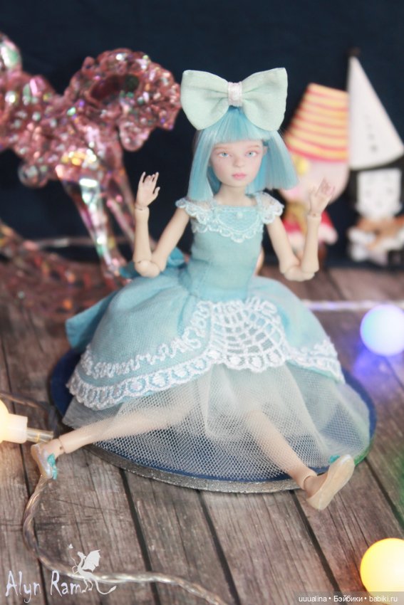 Ч.1 (открытые глазки) ООАК моего авторства БЖД МАЛЬВИНА 1/12 Сахарок Натальи Петровой