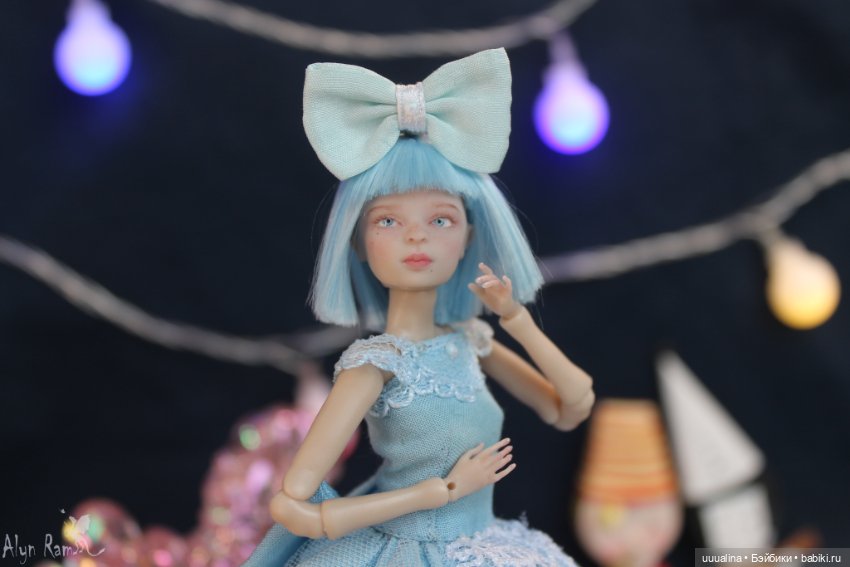 Ч.1 (открытые глазки) ООАК моего авторства БЖД МАЛЬВИНА 1/12 Сахарок Натальи Петровой