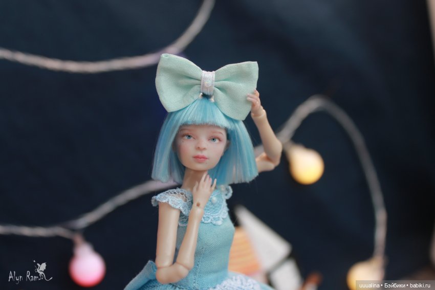 Ч.1 (открытые глазки) ООАК моего авторства БЖД МАЛЬВИНА 1/12 Сахарок Натальи Петровой