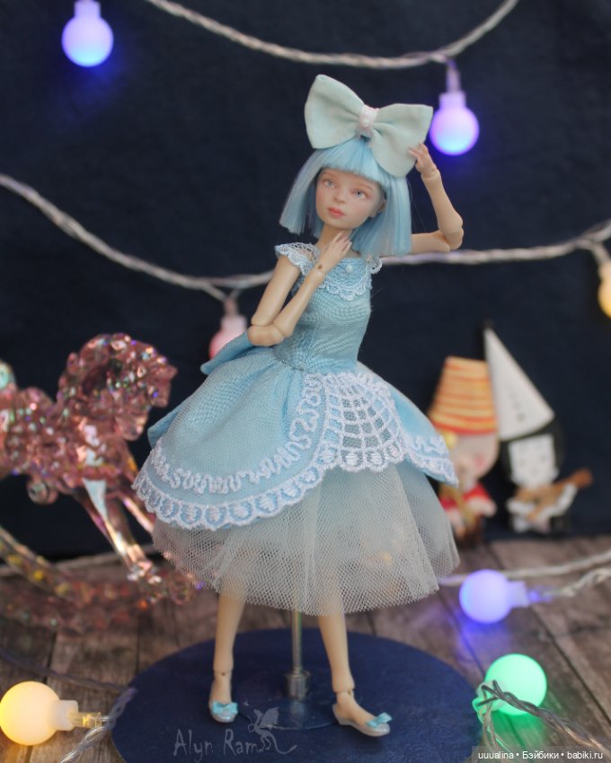 Ч.1 (открытые глазки) ООАК моего авторства БЖД МАЛЬВИНА 1/12 Сахарок Натальи Петровой