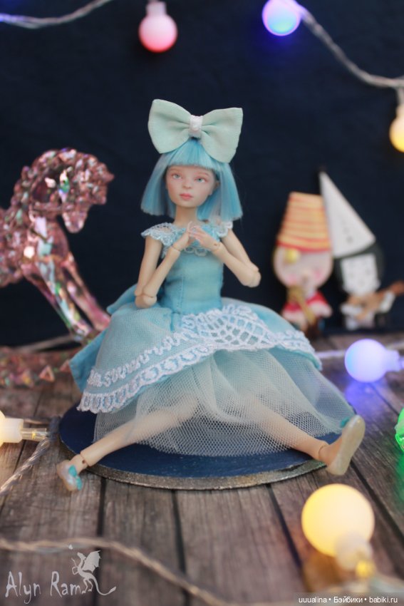 Ч.1 (открытые глазки) ООАК моего авторства БЖД МАЛЬВИНА 1/12 Сахарок Натальи Петровой