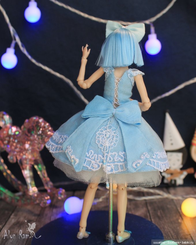 Ч.1 (открытые глазки) ООАК моего авторства БЖД МАЛЬВИНА 1/12 Сахарок Натальи Петровой (фото 4)