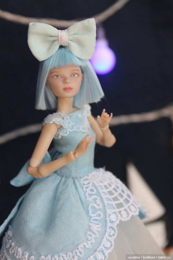 Ч.1 (открытые глазки) ООАК моего авторства БЖД МАЛЬВИНА 1/12 Сахарок Натальи Петровой (фото 9)