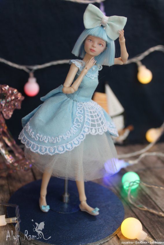 Ч.1 (открытые глазки) ООАК моего авторства БЖД МАЛЬВИНА 1/12 Сахарок Натальи Петровой