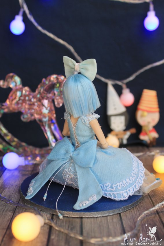 Ч.1 (открытые глазки) ООАК моего авторства БЖД МАЛЬВИНА 1/12 Сахарок Натальи Петровой (фото 3)