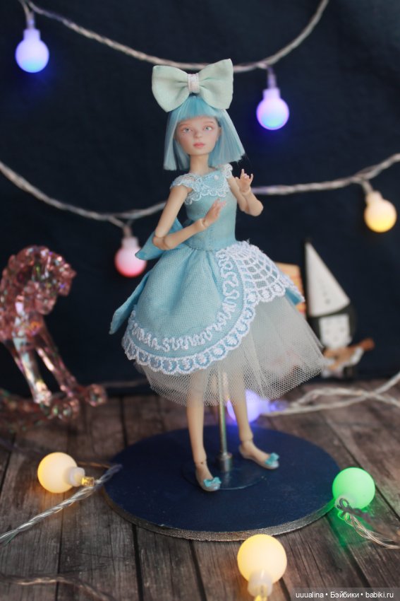 Ч.1 (открытые глазки) ООАК моего авторства БЖД МАЛЬВИНА 1/12 Сахарок Натальи Петровой (фото 8)