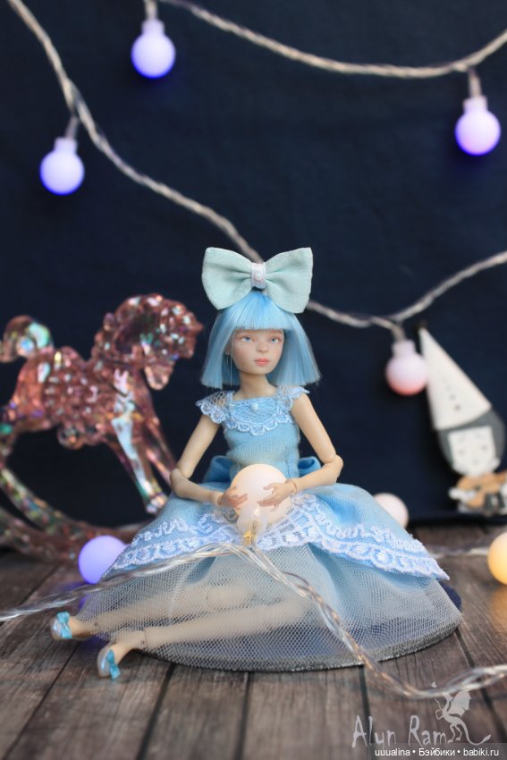 Ч.1 (открытые глазки) ООАК моего авторства БЖД МАЛЬВИНА 1/12 Сахарок Натальи Петровой (фото 2)