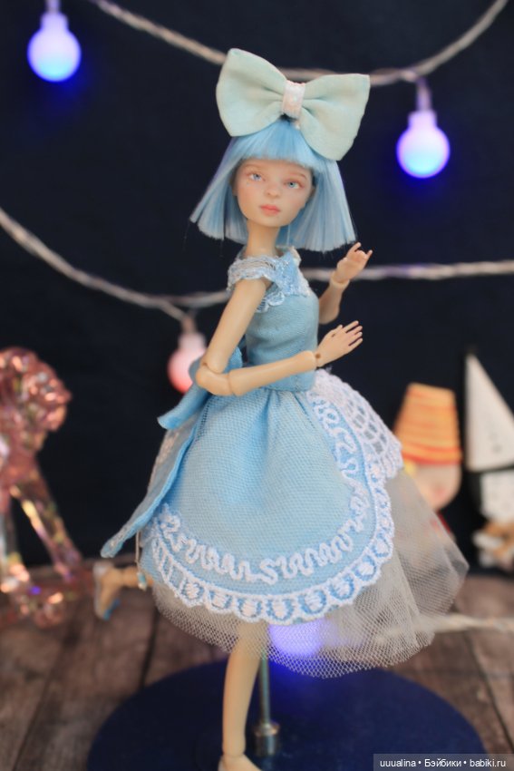 Ч.1 (открытые глазки) ООАК моего авторства БЖД МАЛЬВИНА 1/12 Сахарок Натальи Петровой (фото 7)