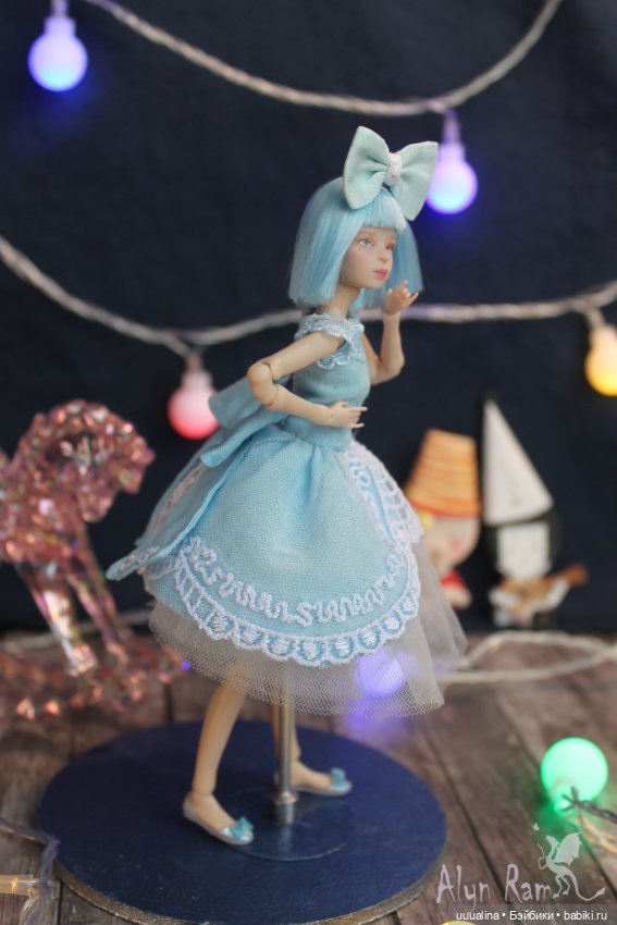 Ч.1 (открытые глазки) ООАК моего авторства БЖД МАЛЬВИНА 1/12 Сахарок Натальи Петровой