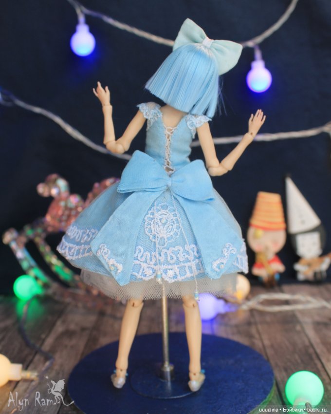 Ч.1 (открытые глазки) ООАК моего авторства БЖД МАЛЬВИНА 1/12 Сахарок Натальи Петровой (фото 5)