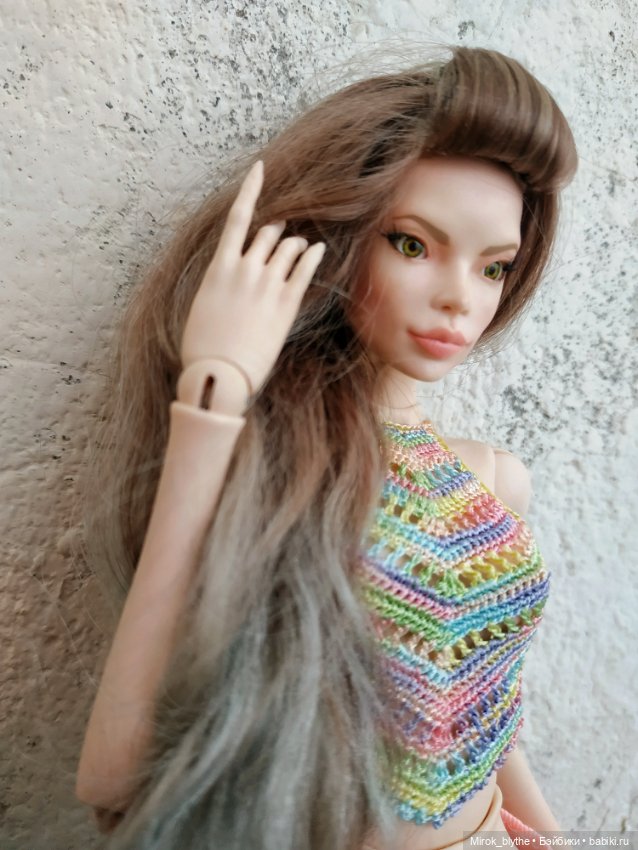 Ажурный топ крючком — Одежда и обувь для кукол своими руками: фото (фото 5)