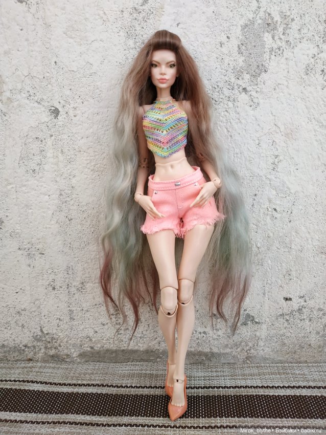 Ажурный топ крючком — Одежда и обувь для кукол своими руками: фото (фото 9)