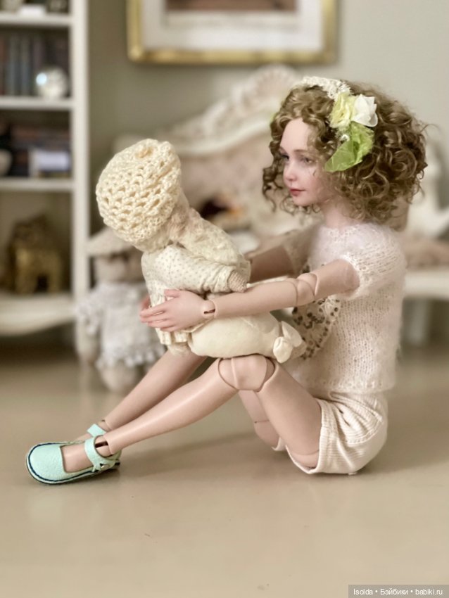 Аня и ее зайка — Куклы Tender Creation (Анна Добрякова): российские BJD (БЖД) (фото 3)