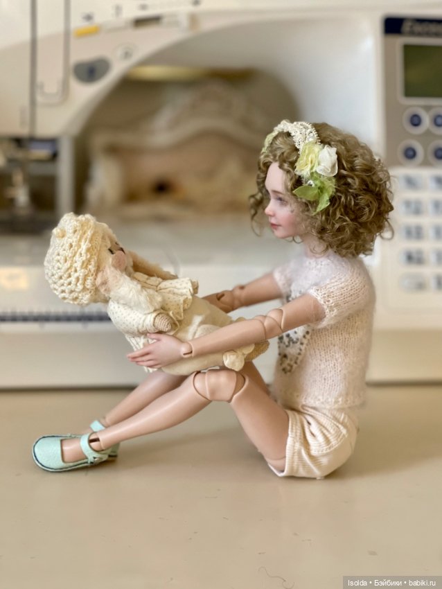 Аня и ее зайка — Куклы Tender Creation (Анна Добрякова): российские BJD (БЖД) (фото 2)