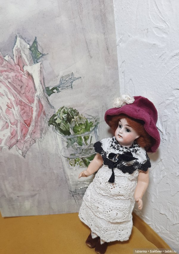 Скороспелая шляпка🤠🥰 — Редкие антикварные куклы и реплики: воск