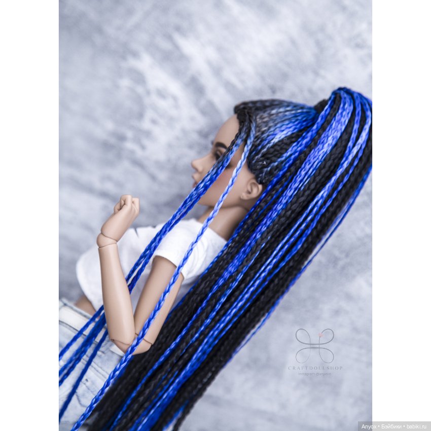 Снова новый парик для Минифи - хвостик