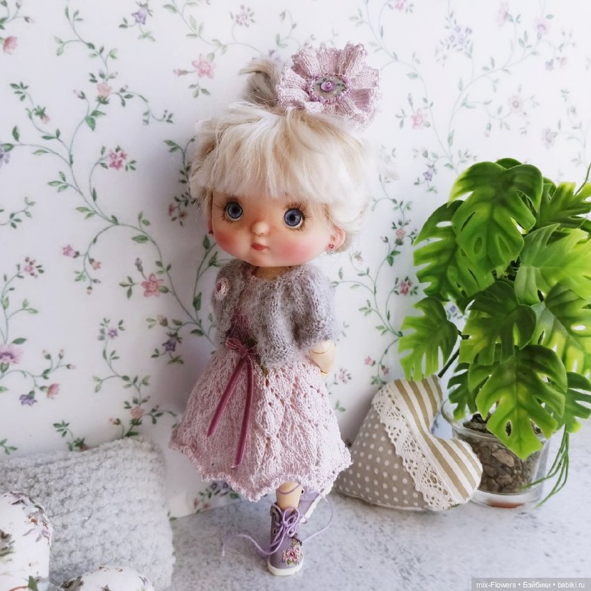 Вяжу куколкам.. Лаванда — Одежда и обувь для кукол своими руками: фото (фото 6)