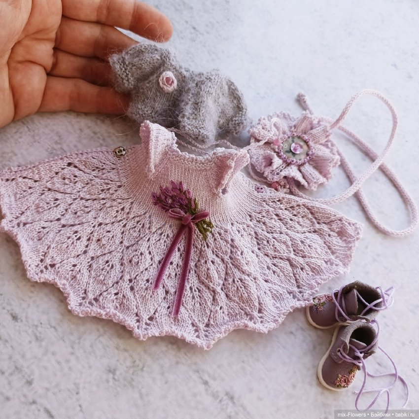 Вяжу куколкам.. Лаванда — Одежда и обувь для кукол своими руками: фото (фото 2)