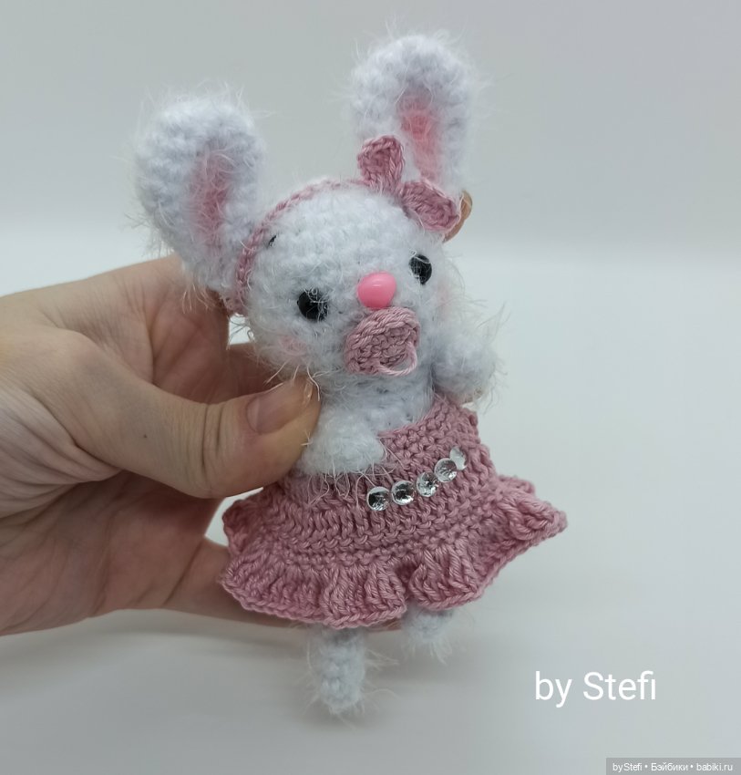 Зайчишка Малинка — Вязаные игрушки и амигуруми: крючком (фото 10)
