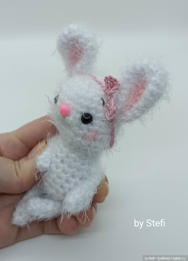 Зайчишка Малинка — Вязаные игрушки и амигуруми: крючком (фото 5)