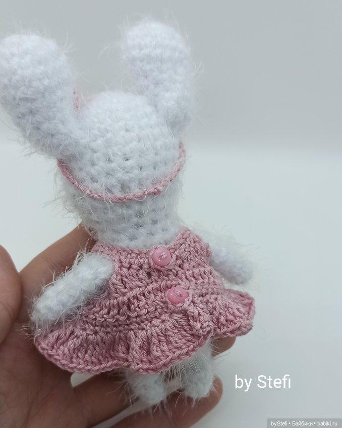 Зайчишка Малинка — Вязаные игрушки и амигуруми: крючком (фото 7)