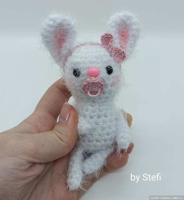 Зайчишка Малинка — Вязаные игрушки и амигуруми: крючком (фото 6)
