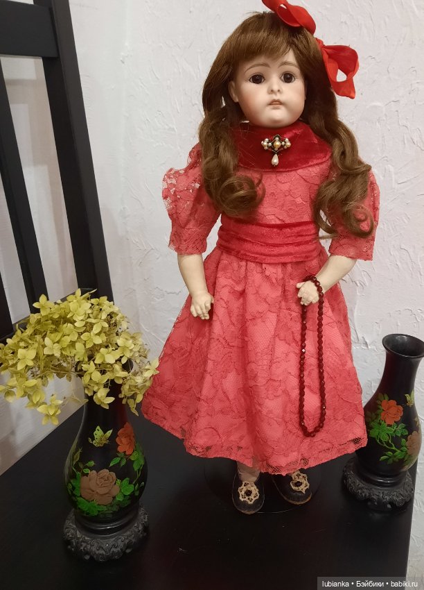 Новое платье Натали💃💖🌹 — Антикварные куклы Kestner (Кестнер) JDK: Хильда (фото 10)