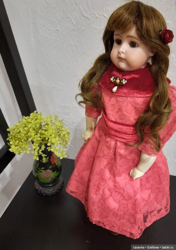 Новое платье Натали💃💖🌹 — Антикварные куклы Kestner (Кестнер) JDK: Хильда (фото 5)