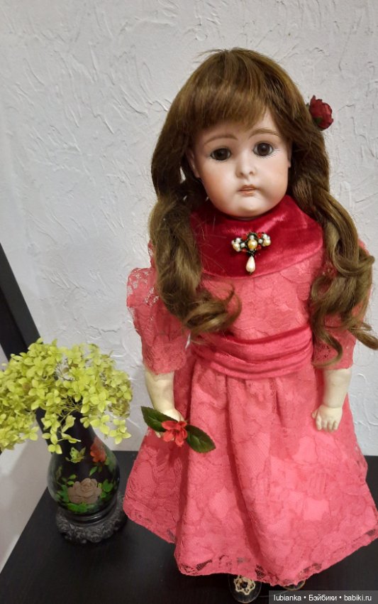 Новое платье Натали💃💖🌹 — Антикварные куклы Kestner (Кестнер) JDK: Хильда (фото 4)